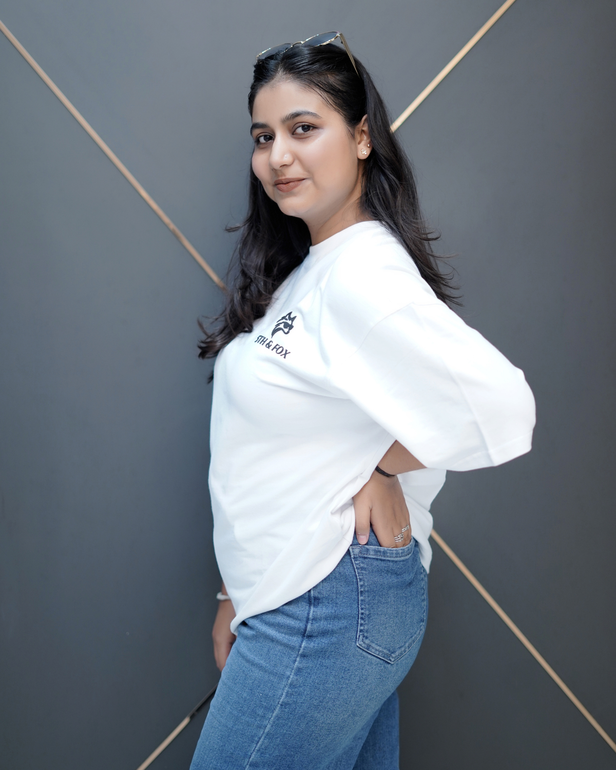 Stay Foxy Oversized Boxy Fit T-Shirt